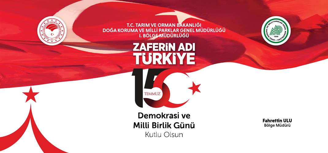 15 Temmuz Demokrasi ve Millî Birlik Günü'nde, şehitlerimizi rahmetle, gazilerimizi minnetle anıyoruz.