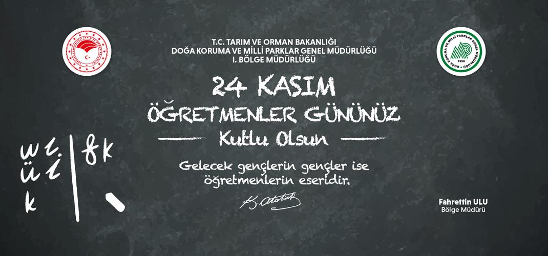 Tüm öğretmenlerimizin 24 Kasım Öğretmenler Günü kutlu olsun.