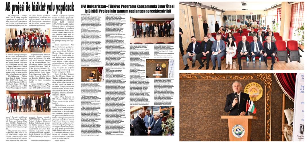 Basında Biz: Edirne DKMP Ev Sahipliğinde "Greatness of Nature" Projesi Tanıtım Toplantısı Gerçekleşti